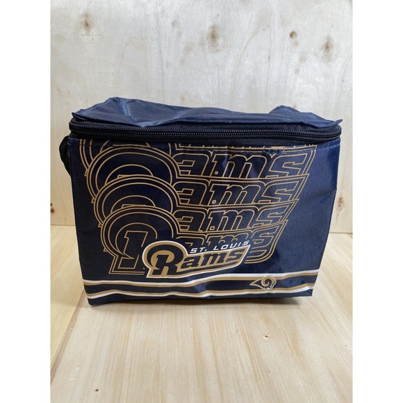 NFL St. Louis Rams‎ Insulated Lunch Bag Cooler (6 Pack) Adjustable Strap New - Picture 1 of 5